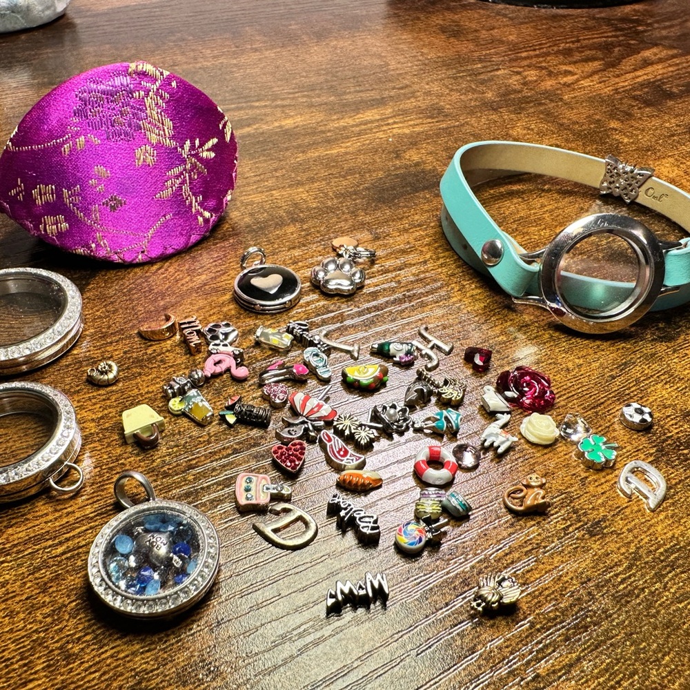 Charm Bracelet and Pendants with Assorted Charms